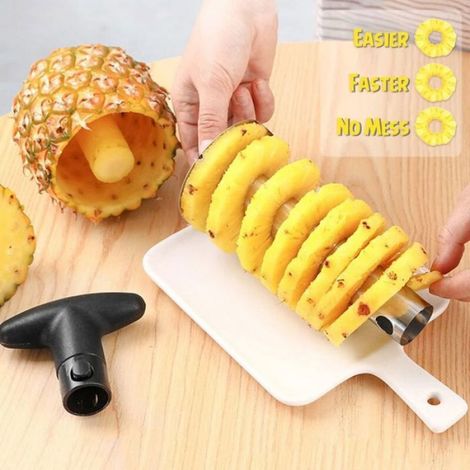Coupe Ananas Decoupe Ananas en Acier Inoxydable, Éplucheur d'ananas, Outil pour la Maison (1/4)