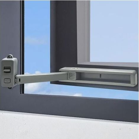 Entrebailleur Fenetre, Entrebailleur Fenetre sans Perçage, Sécurité Fenêtre Enfant, Protection Fenetre Chat, Bloc Fenetre Securite Enfant pour Bloque Fenetre Ouverte (Gris) (1/5)