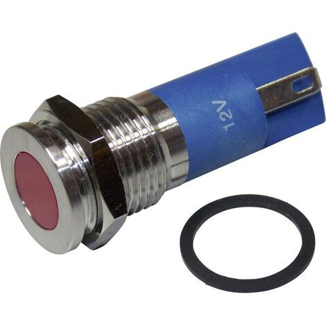 TRU COMPONENTS 1605981 Voyant de signalisation LED rouge 12 V DC/AC 60 mcd (1/4)