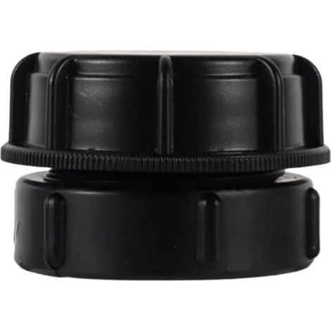 Adaptateur d'eau pour réservoir d'eau de pluie IBC, 62 mm, filetage grossier à 60 mm, avec bouchon de réservoir S60, valve adaptateur pour réservoir avec robinet, tuyau d'arrosage, raccord pour (1/5)