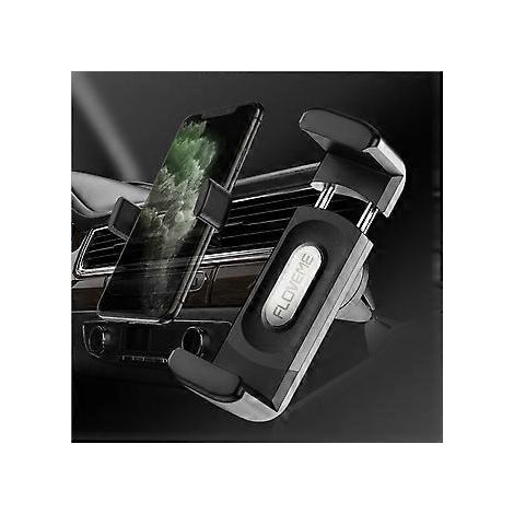 Support de téléphone pour voiture, support de téléphone portable pour voiture, support de téléphone pour voiture, support pour grille d'aération, poignée extensible et rotation à 360°, compatible avec (1/5)