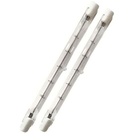 500W tube R7s 118mm halogène Dimmable Blanc Chaud 2800K ampoule crayon r7s linéaire 11000lm AC 200-240V pour l’éclairage de maison, travail, sécurité, lampadaire, etc (5pcs)