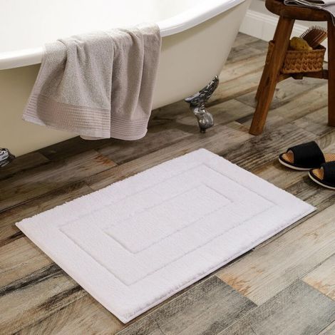 Rutschfeste Badematte – geeignet für Badezimmer, Küchen, Schlafzimmer usw. – 1 Stück, 40 × 60 cm, weiß (1/5)