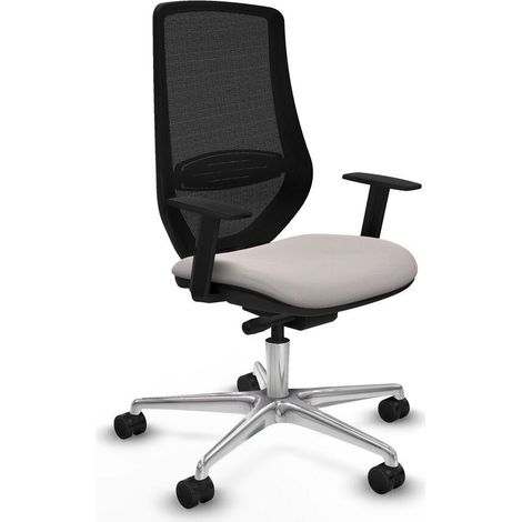 piqueras-y-crespo Mardos Silla de oficina blanca ergonómica (1/3)