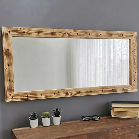 Z115 Miroir BOIS DE PIN Noyer (1/5)