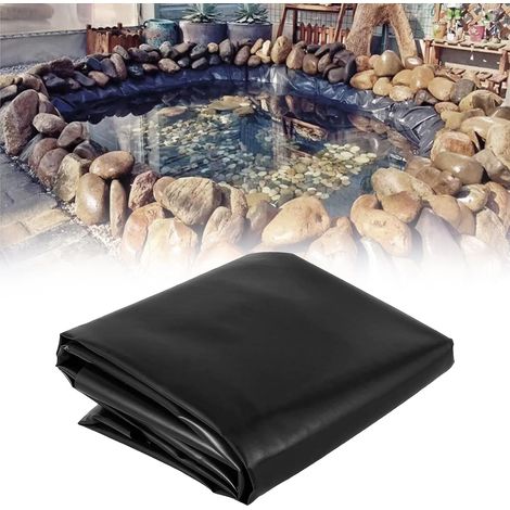 1 Bâche Polyéthylène, 0,2 Mm Épaisseur, Résistant UV, Noir, Pour Étang Jardin