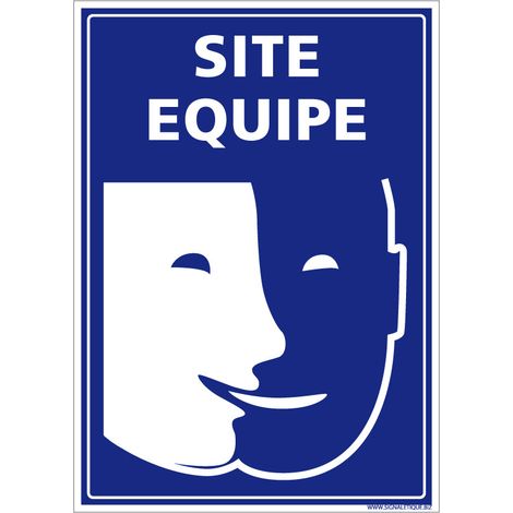 Panneau Site Équipé Déficience Mentale. Signalisation Handicap. Sticker Déficience Mentale, Panneau PVC ou Aluminium - Aluminium 2 mm - 210 x 300 mm (1/5)