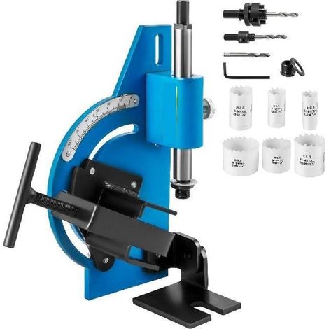 Angle de Rotation 0-60 degrés Tuyau Tube Encoche Coupe-Tuyau Tube Rainurage avec scie Cloche for Couper sur métal Bois PVC Conseil (Color : 13PCS-10 Hole Saw, Size : 1 UK) (1/5)