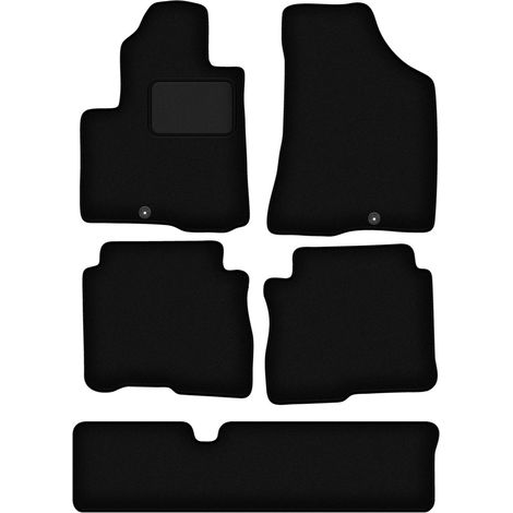Tapis en velours noir pour Hyundai SantaFe II 7 places (2006-2012) (1/5)