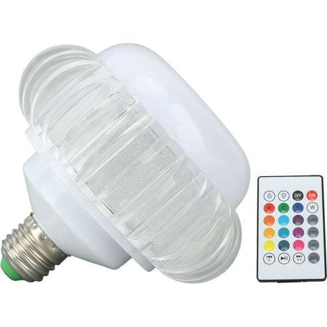Ampoule LED intelligente, ampoule Bluetooth sans fil, haut-parleur E26, ampoule E27 RGB à changement de couleur, télécommande 24 boutons (1/5)