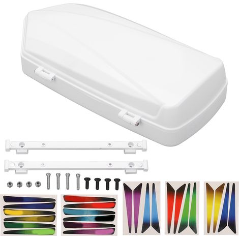 Coffre de toit valise de rangement pour voiture RC 1/10 1/8 pièces de rechange blanches (1/5)