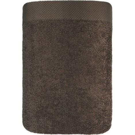 Asciugamano 70x140 Boho spesso marrone 100% cotone 500g morbido Premium (1/5)