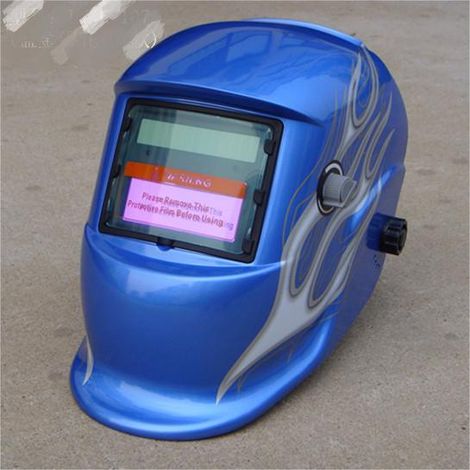 ZOLGINAH Casque de Soudure Automatique - Masque de Soudure avec 2 Lentilles et 2 Capteurs de filtre à ombre réglables DIN9-13 pour le soudage à l'arc de MIG TIG MAG [Classe énergétique A+++] (1/5)
