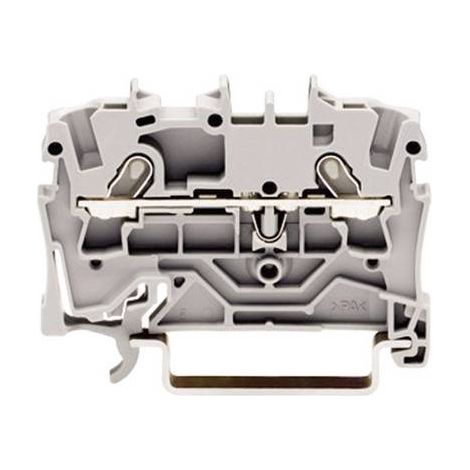 Borne de passage WAGO 2001-1201 4.20 mm ressort de traction Affectation: L gris 1 pc(s) D27103 (1/2)