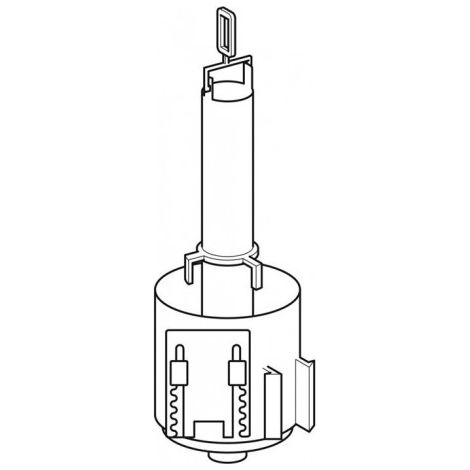 Geberit Soupape de chasse d'eau pour réservoir apparent Renova, 598240000