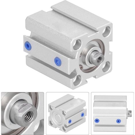 Cylindre pneumatique mince en aluminium à double effet, accessoires de mouvement linéaire alternatif, alésage 20 mm, SDA20X30 (1/5)