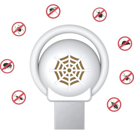 Anti-moustiques à Ultrasons Anti-moustiques Répulsif de Voiture USB en ligne Portable Ménage Anti-souris Tueur de Moustiques Blanc (1/5)
