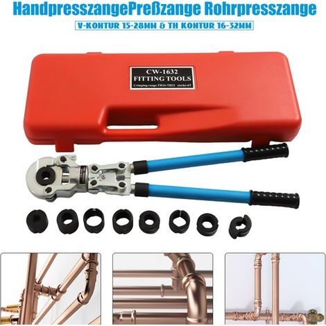 Hydraulic Plumbing Crimping Tool Plier Copper Pipe Crimper TH16-32mm V12-28mm UK