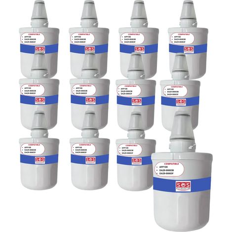 Ersatzteil - SOS Accessoire Lot de 12 filtres à eau AQUAPURE / APP100 pour Réfrigérateur, congélateur SAMSUNG 484000000513, DA29-00003G - - SAMSUNG (1/2)