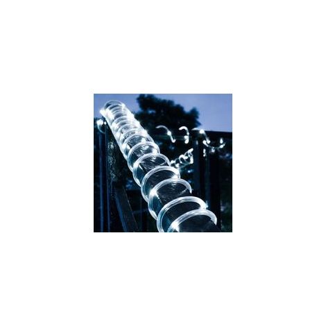 Guirlande lumineuse extérieure 12m – 100 LED solaires – Imperméable – Modes constant et clignotant – Lumière blanche 5000K pour décoration jardin