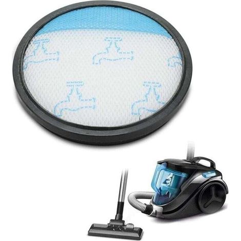 2pcs Filtre lavable pour aspirateur Rowenta Compact Power Cyclonic, filtre de rechange compatible avec RO3715EA à RO3799EA, RP3721EA, MO3718PA - MO3786PA, TW3724RA - TW3786RA, filtration efficace, dur (1/4)