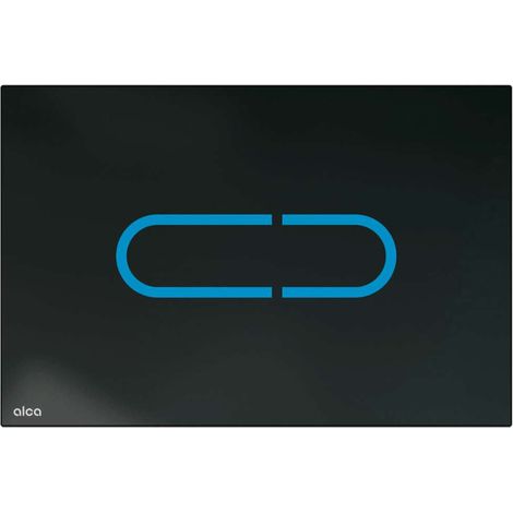 Alca - Comando elettronico a filo, con retroilluminazione, per moduli di installazione Slim, vetro/nero NIGHT LIGHT-1-SLIM (1/2)