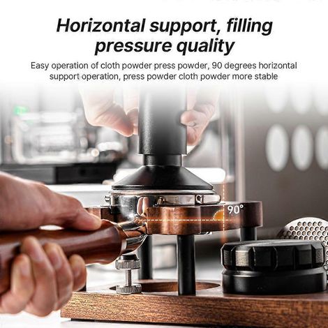 Espresso-Tampstation mit 2 Verteilwerkzeughaltern, 51–58 mm Universal-Siebträgerhalter Natura (1/4)