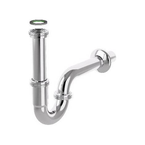 SIFONE A P IN ACCIAIO TUBULAR INOX Misura: Cromato 1"1/4 x 32 mm