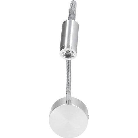 Projecteur LED 3W 4000K, applique murale de lecture/travail en aluminium avec col de cygne, pour bureau ou école (85-265V). (1/5)