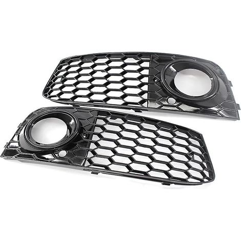 Grille de feu antibrouillard en nid d'abeille - compatible Audi A4 B8 RS4 2009-2012, noir brillant, référence 8KD807682 (1/5)