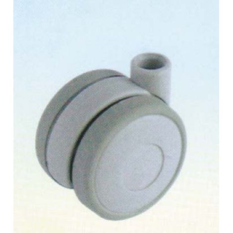 roue jumelA e en nylon gris avec plaque 40 mm pour les meubles Sirio