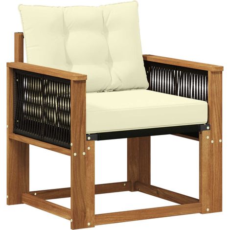 Maison Exclusive - Outdoor Mittelsofa Massivholz Akazie Natur (1/5)