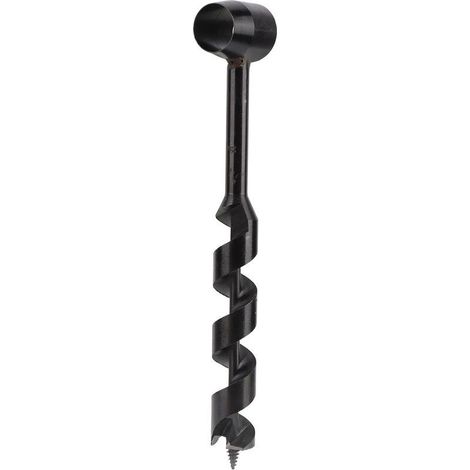 Perceuse à tarière manuelle noire haute dureté légère perceuse de survie portable pour le travail du bois sauvage 25-230mm/0.98-9.06in (1/5)