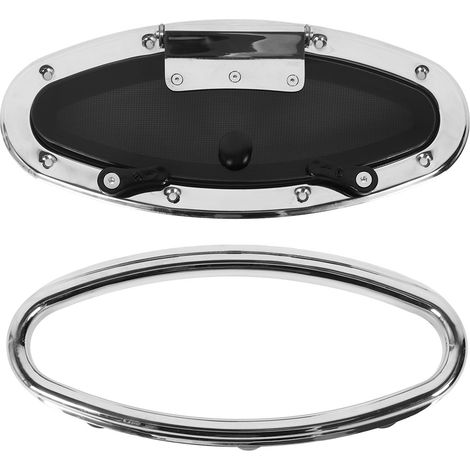 Fenêtre de hublot de bateau 300X105mm, avec poignée de commutation, ouverture interne, verre trempé, résistant aux UV, étanche pour Yacht marin (1/5)