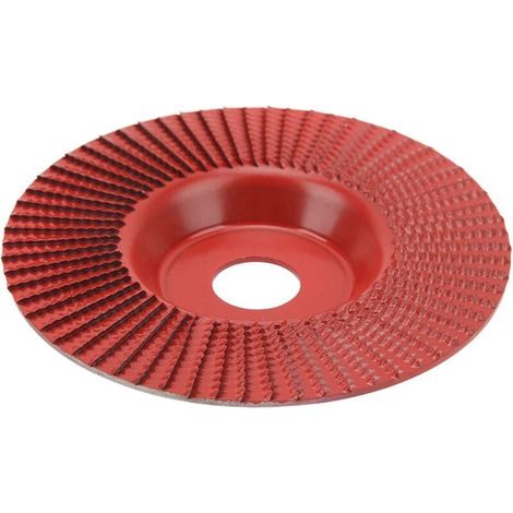 CSPARKV Disque de Sculpture sur Bois Meuleuse Façonnage Disque 125mm Carbure de Tungstène Meule Sculpture Disque Abrasif pour le Travail du Bois(Rouge) (1/5)