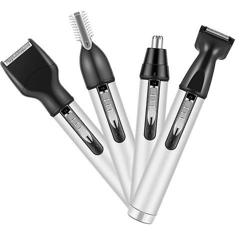4-in-1 Ohr- und Nasenhaartrimmer für Männer, professionelles, per USB wiederaufladbares Nasen- und Nasenhaarreinigungssystem, leichter 4-in-1 Haar- und Barttrimmer (1/5)