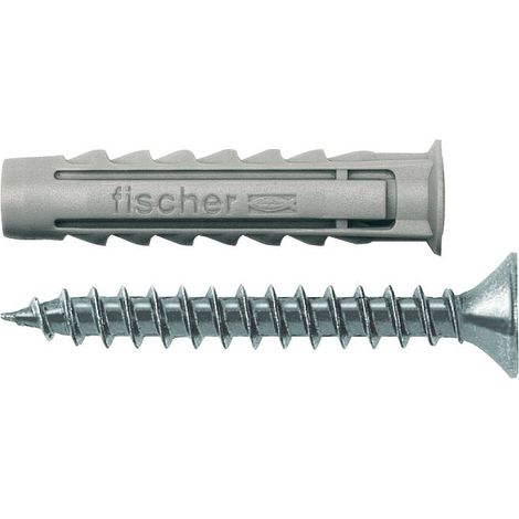 Fischer blister 25 unités bouchon nylon SX Plus + vis 6x30mm