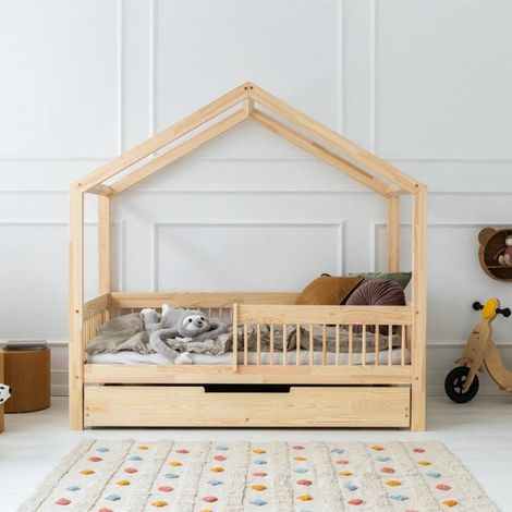 Cama cabaña 70x140 con somier y cajón Maria Bois (1/3)