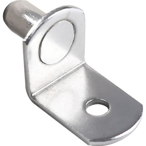 Lntyq Lot de 20 chevilles de support d'étagère en métal en forme de L, support de support de 5 mm, supports et supports pour étagères pour meubles, armoire, bibliothèque