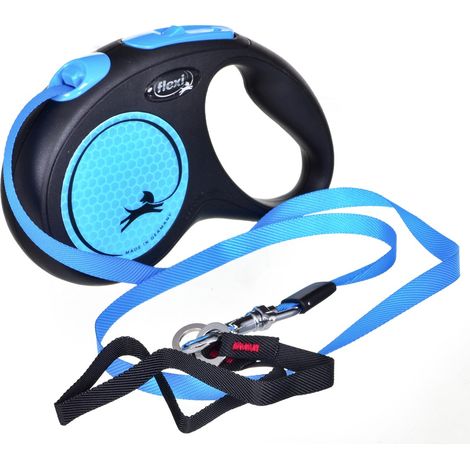 Nobby Flexi Hundeleine New Neon S neon-blau 5 m
