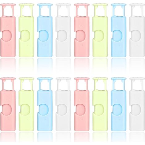 Lot de 16 pinces à pain, fermetures à ressort réutilisables, pour sacs de pain, sandwichs et autres aliments.