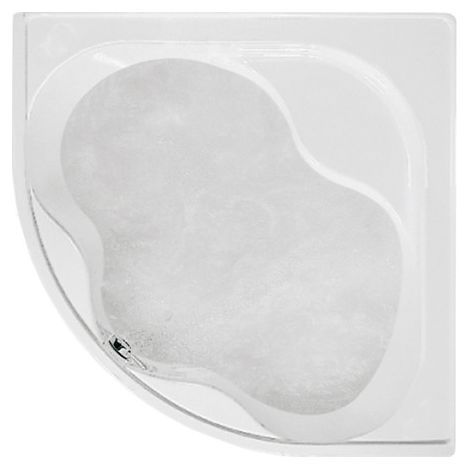 Guscio vasca Astor ad incasso su muratura 135x135 angolare bianco