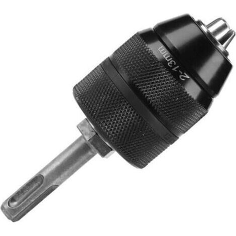 Mandrin Auto-serrant Professionnel avec Adaptateur SDS Mandrin Autoserrant à Fermeture Rapide Capacité 2-13 mm Mandrin de Perçage en Acier Chrome-vanadium Durable (1/3)
