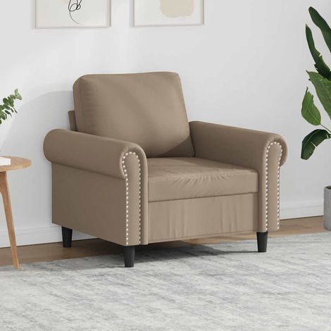 Sessel Cappuccino-Braun 60 cm Kunstleder
