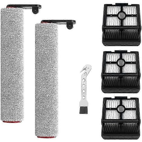 Compatible avec le moteur de balayage H12 Pro / H12 Plus / H12, la brosse douce, les rouleaux pour aspirateur eau et poussière et le jeu de filtres HEPA. (1/5)