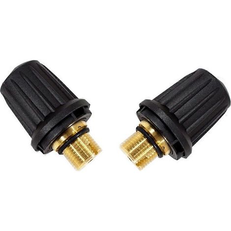 Lot de 2 bouchons de réservoir de rechange pour nettoyeur vapeur Karcher SC1, SC2, CTK10 et SC2D. Pièces détachées pour aspirateur : soupape de sécurité et couvercle de chaudière. (1/5)