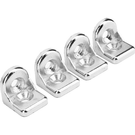 10 profilés en aluminium, équerre de fixation, connecteur d'angle, zinc Zlloy 2020, joint d'angle droit (1/5)