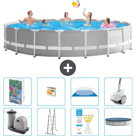 Prism Frame Pool Rund - 610x132 cm - 9-teilig S590