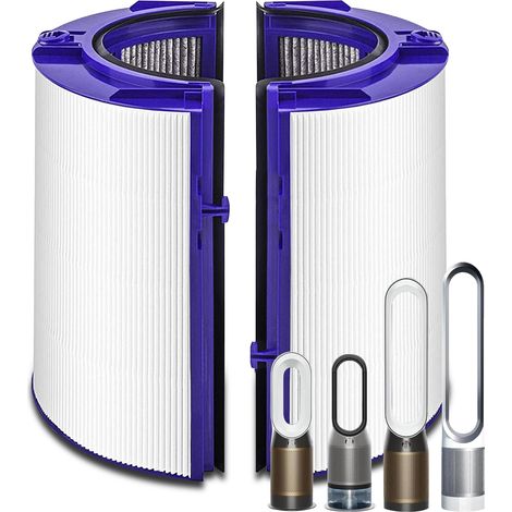 Filter für Dyson Luftreiniger HP04 TP04 DP04 PH04 HP09 TP09 HP07 TP07 PH03 HP07 TP07 TP7A HP09 TP09 HP10 TP10 HP11 TP11, 360° Glas HEPA Filter und Aktivkohlefilter (1/5)