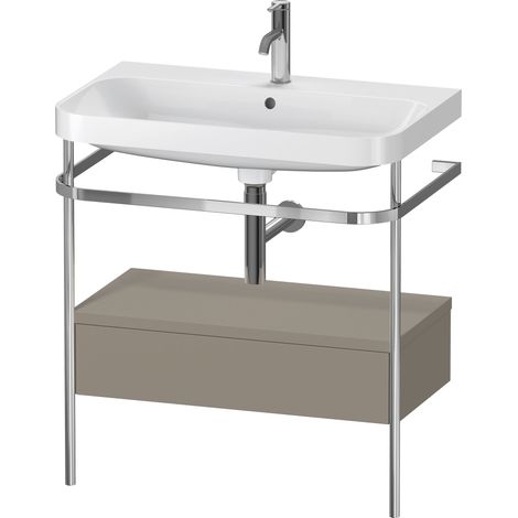 Set c-bonded Duravit Happy D.2 Plus con consola metálica y cajón,